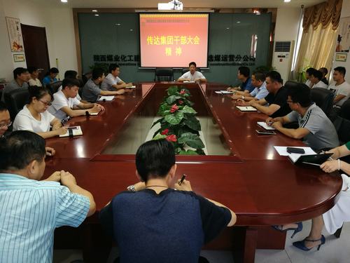 洗選煤運營公司認真?zhèn)鬟_集團干部大會精神
