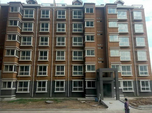 銅川分公司第一項目部全力以赴確保梅樂園19#、20#樓順利交工