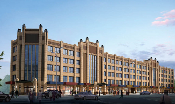 陜煤建設(shè)天工公司雅荷中央廣場1#、2#樓封頂