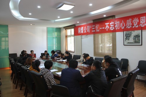 陜煤建設(shè)銅煤公司開展“三憶--不忘初心感黨恩”分享座談會