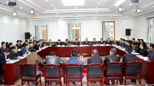 公司領(lǐng)導(dǎo)劉合理參加陜煤建設(shè)銅煤公司黨支部書記例會(huì)