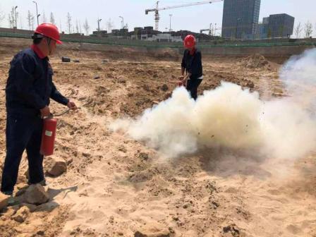 陜煤建設(shè)地基分公司積極開展消防演練筑牢安全“防火墻”
