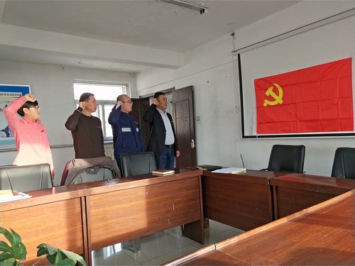 陜煤建設(shè)集團洗選煤運營公司檸條塔運營項目部黨支部開展“憶初心、明職責(zé)、當(dāng)先鋒”主題黨日活動