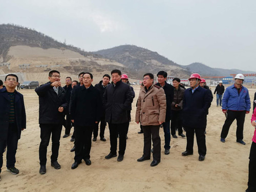 陜西省國資委、陜煤集團(tuán)領(lǐng)導(dǎo)蒞臨天工公司項目檢查工作