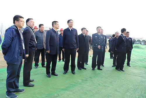 陜西省副省長胡明朗視察陜煤建設漢中分公司鋪鎮(zhèn)污水廠截污干管項目