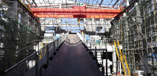 陜煤建設機電安裝公司施工的小保當主斜井膠帶機成功試運轉