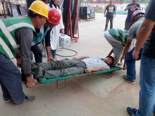 陜煤建設澄合分公司十一項目部觸電事故應急演練“醒人心”