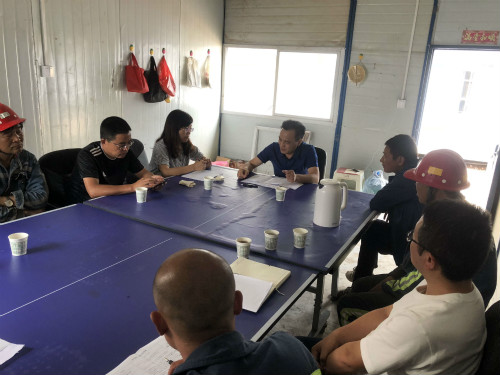 陜煤建設機電安裝公司一線慰問調研鼓干勁