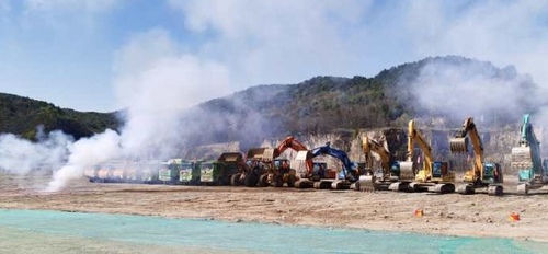 陜煤建設路橋分公司黃陵礦業(yè)店頭電廠項目開工