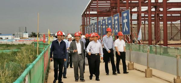開沃新能源汽車集團(tuán)董事長黃宏生、渭南市副市長楊武民一行現(xiàn)場推進(jìn)渭南南京金龍項(xiàng)目建設(shè)