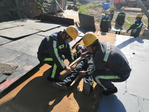 陜煤建設機電安裝公司彬長項目部：開展安全應急演練促生產(chǎn)