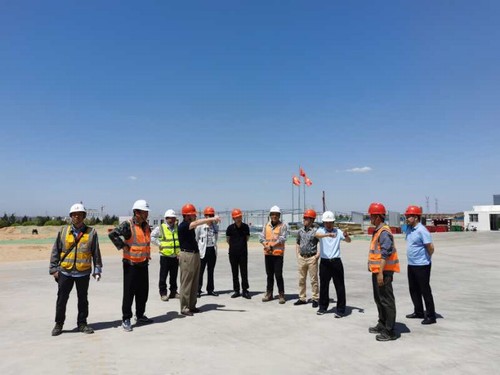 陜煤集團(tuán)基本建設(shè)管理部副總經(jīng)理?xiàng)钪揖w一行蒞臨陜煤建設(shè)銅煤公司第十六項(xiàng)目部檢查指導(dǎo)工作
