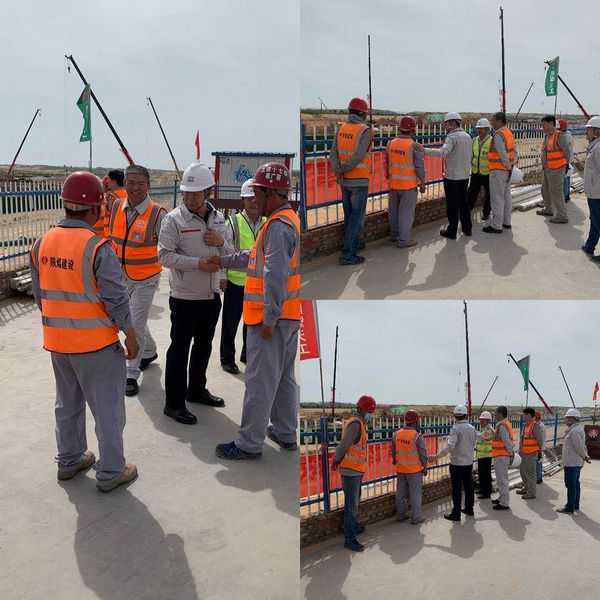 西北電力設(shè)計(jì)院有限公司董事長(zhǎng)、黨委書(shū)記胡明深入陜煤建設(shè)天工公司施工現(xiàn)場(chǎng)慰問(wèn)指導(dǎo)工作