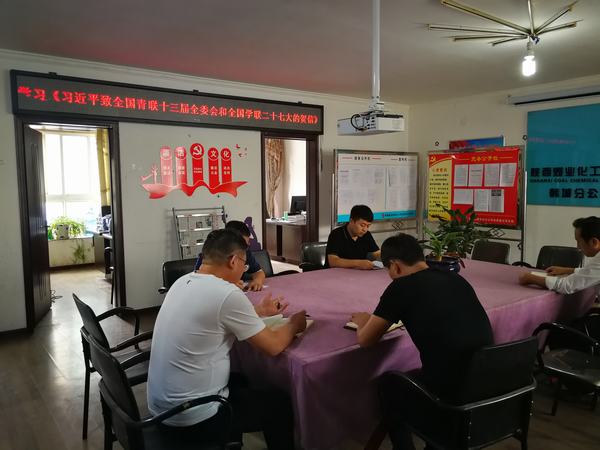 陜煤建設(shè)韓城分公司組織青年職工深入學(xué)習(xí)全國(guó)青聯(lián)十三屆委員會(huì)議精神