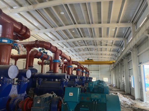 加速！陜煤建設路橋分公司大佛寺煤礦木盤川風井瓦斯抽采泵站工程進入沖刺階段