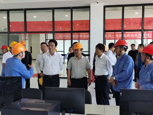 榆林市委書(shū)記戴征社，市委常委、常務(wù)副市長(zhǎng)李博一行蒞臨榆林市垃圾焚燒發(fā)電項(xiàng)目調(diào)研指導(dǎo)工作