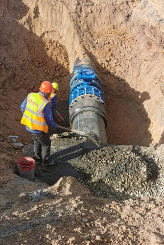 陜煤建設(shè)路橋分公司小保當一、二號礦井復(fù)用水輸水管道（一期）工程順利完工