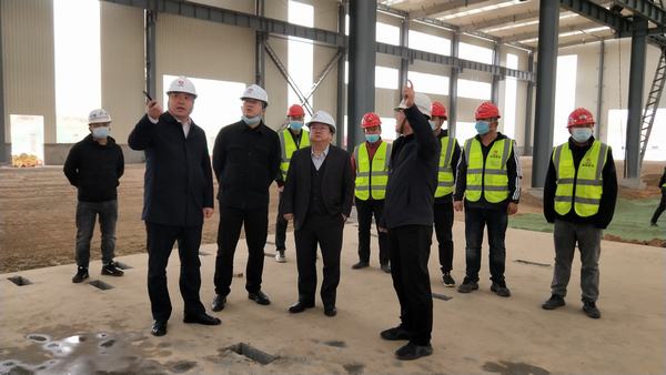 榆林城投集團(tuán)黨委書記、董事長、總經(jīng)理郝君一行深入陜煤建設(shè)榆林公司杭蕭綠色鋼結(jié)構(gòu)產(chǎn)業(yè)制造基地項(xiàng)目檢查指導(dǎo)工作