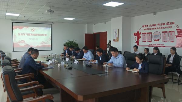 陜煤建設(shè)黨史學(xué)習(xí)教育第三巡回指導(dǎo)組對榆林公司進行督導(dǎo)檢查