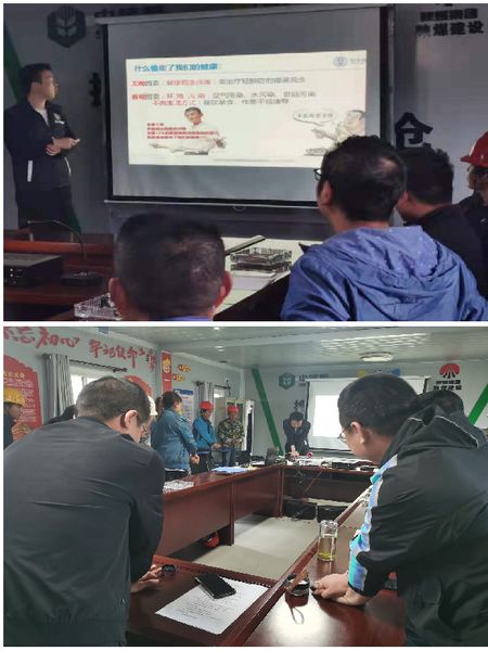 陜煤建設(shè)天工公司中儲(chǔ)糧項(xiàng)目部實(shí)戰(zhàn)演練預(yù)防鑄健康