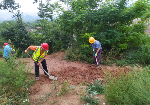 青年突擊勇?lián)?，助民防洪顯形象