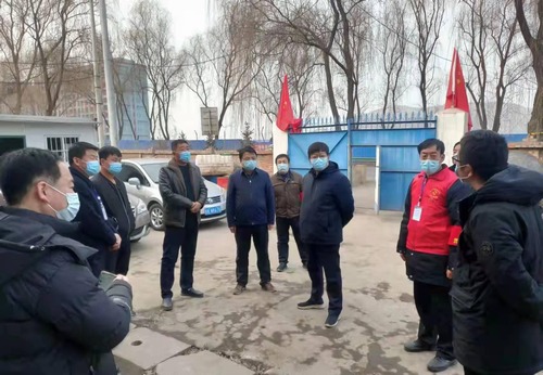 彬州市委常委、統(tǒng)戰(zhàn)部部長(zhǎng)郭嘉楠一行蒞臨陜煤建設(shè)路橋分公司彬長(zhǎng)項(xiàng)目部檢查指導(dǎo)疫情防控工作