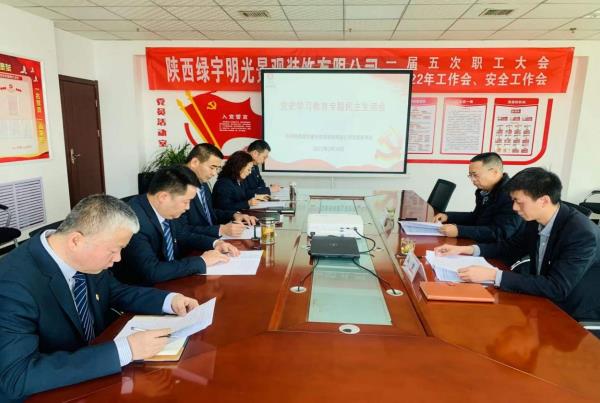 陜煤建設(shè)綠宇公司召開黨史學(xué)習教育專題民主生活會