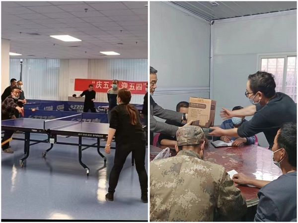 陜煤建設(shè)天工公司土建二部開(kāi)展“慶五一，迎五四”乒乓球比賽主題黨日活動(dòng)