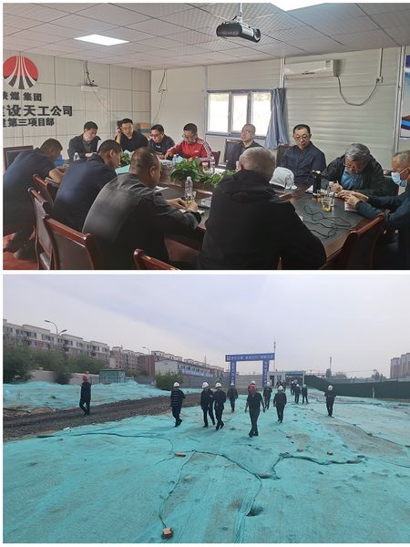 包頭市住建局、質(zhì)監(jiān)站支隊(duì)長(zhǎng)王建一行深入陜煤建設(shè)天工公司中潤(rùn)府（一期）項(xiàng)目檢查指導(dǎo)工作