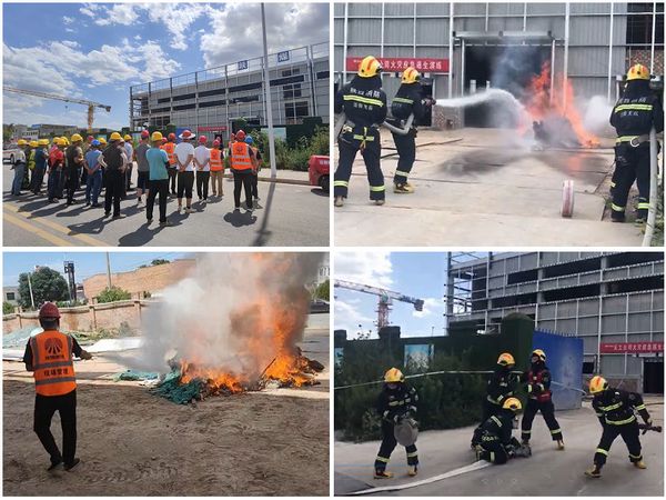 陜煤建設(shè)天工公司土建十一部通過消防應(yīng)急演練，握緊消防安全戒尺