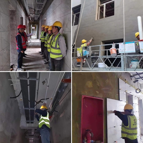 陜煤建設(shè)榆林市第二醫(yī)院科研辦公樓裝修維修工程：堅守崗位不松懈 履職盡責保生產(chǎn)