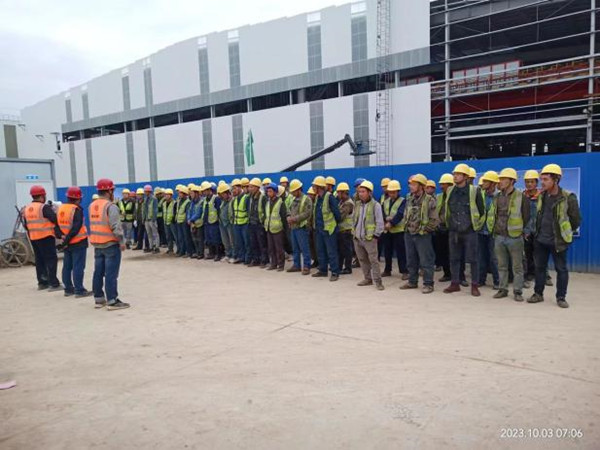 陜煤建設漢中分公司漢鋼新建中厚板項目：搶抓十月黃金期，工程建設加速度