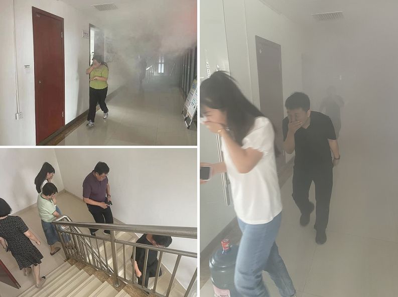 陜煤建設(shè)天工公司：聚鄰里單位合力助演練，依應(yīng)急方案逃生顯真章