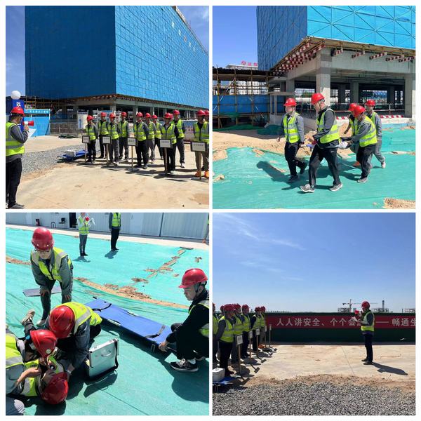 陜煤建設(shè)銅煤公司各項(xiàng)目部開(kāi)展“安全生產(chǎn)月”應(yīng)急演練活動(dòng)