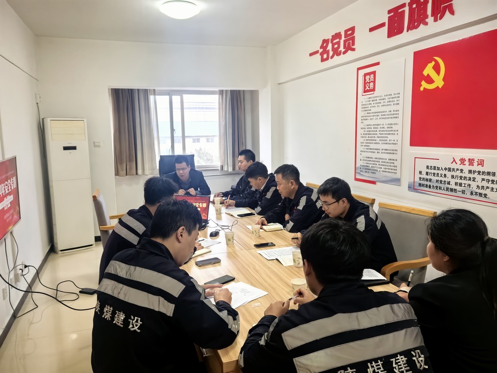 陜煤建設(shè)洗選煤運(yùn)營(yíng)公司神渭蒲城運(yùn)營(yíng)項(xiàng)目部： “主題黨日+”激發(fā)黨員活力，筑牢“百日安全”防線