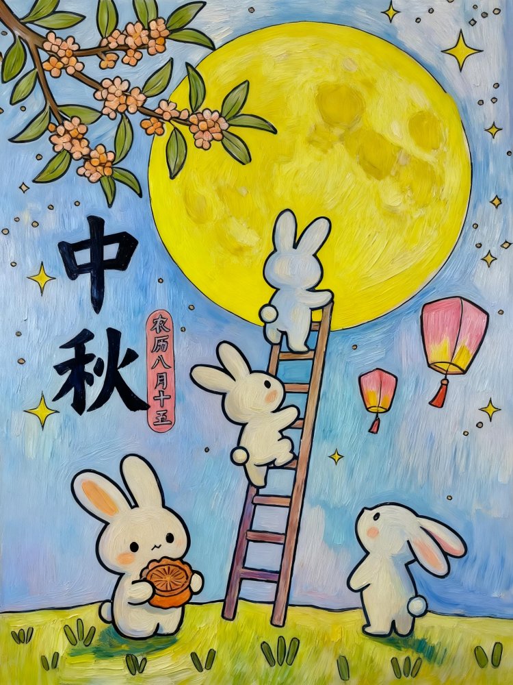 喜迎團(tuán)圓月，妙筆繪中秋